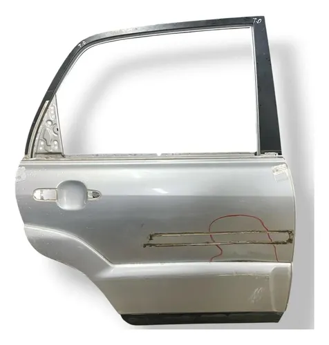 Porta Traseira Direito Kia Sportage 2006 2007 2008 Detalhes Traseira Direita Prateado