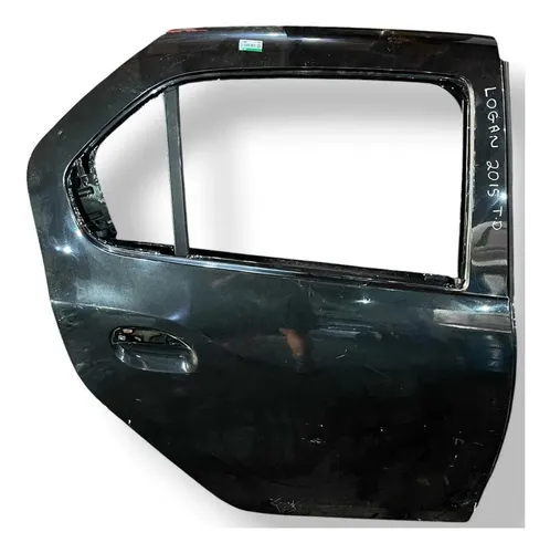Porta Traseira Direita Renault Logan 2014 2015 2016 2017 Traseira Direito Preto