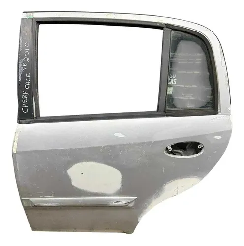 Porta Traseira Esquerda Chery Face 2010 A 2015 C/detalhe Traseira Esquerdo Prateado