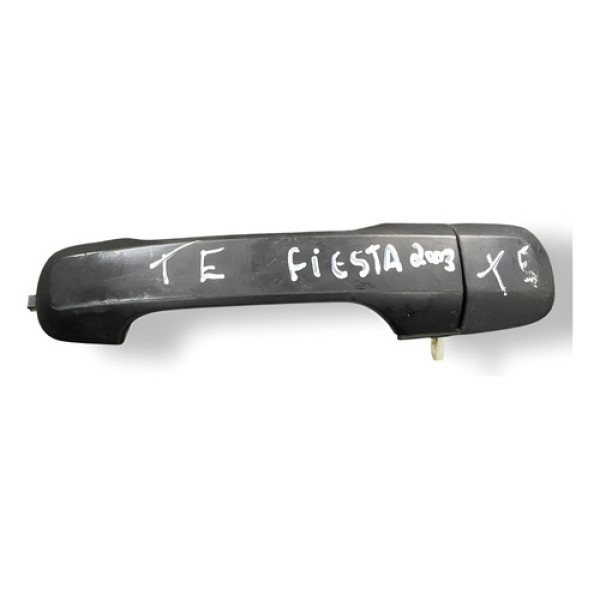 Maçaneta Externa Traseira Esquerda Ford Fiesta 2003 2004 Preto Traseira