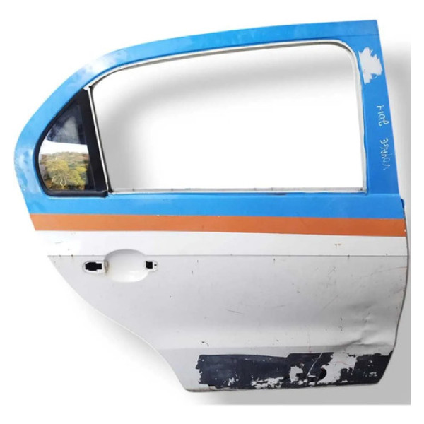 Porta Traseira Direita Volkswagen Voyage 2014 2015 Detalhe Traseira Direita Branco