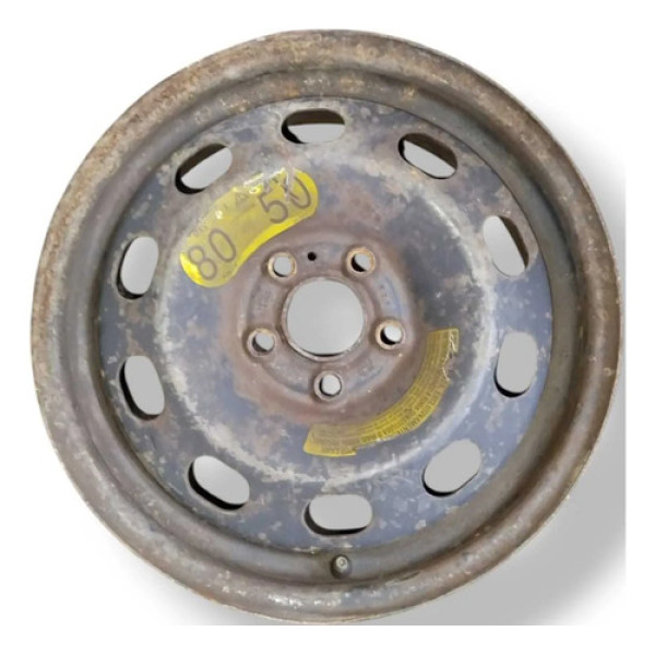  Roda Ferro Estepe Aro 15  Volkswagen Golf Fox Polo Prateado