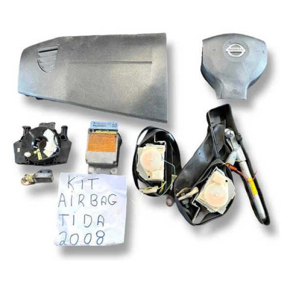 Kit Air Bag Nissan Tiida 2008, 2009,2010, 2011, 2012,2013 Cinza
