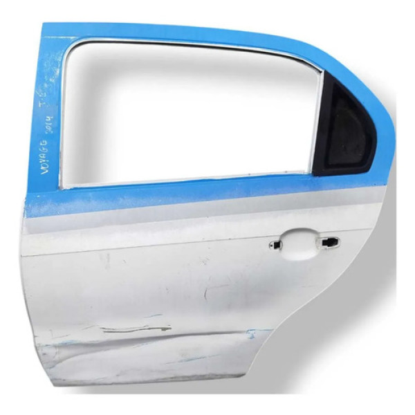 Porta Traseira Esquerda Volkswagen Voyage 2014 2015 Detalhe Traseira Esquerda Branco