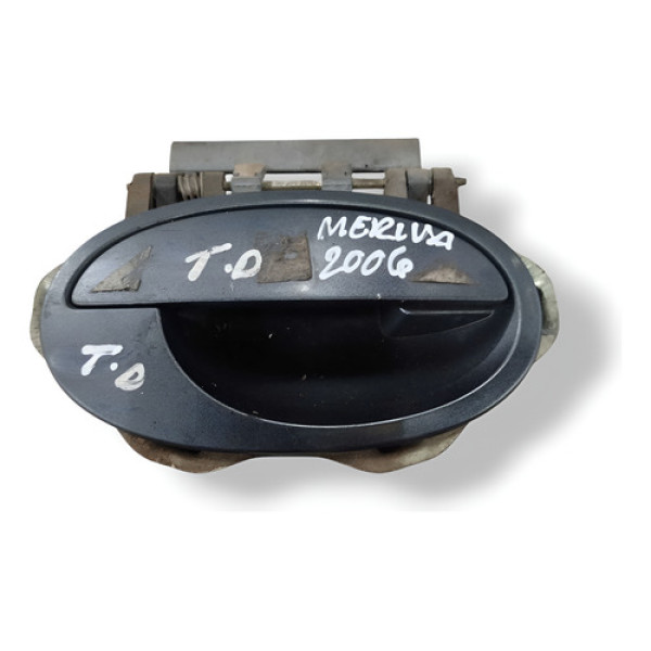 Maçaneta Externa Porta Tras Direita Chevrolet Meriva 2006 Prateado Traseira