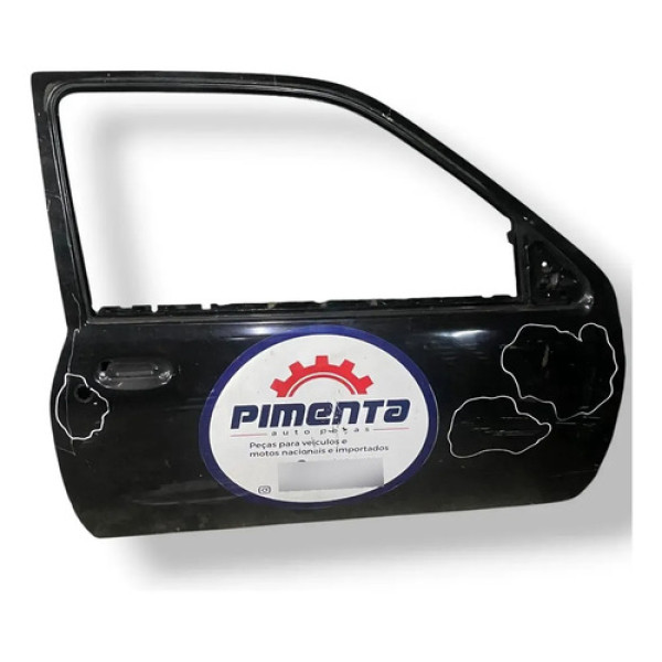 Porta Dianteira Direita Ford Courier 2011 2012 2013 Detalhe Dianteira Direita Preto