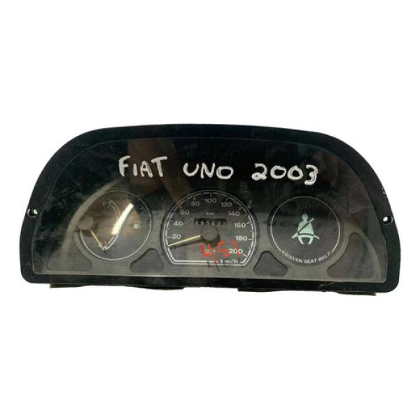 Painel Instrumentos Fiat Uno 2001 2002 2003 606224001 Preto