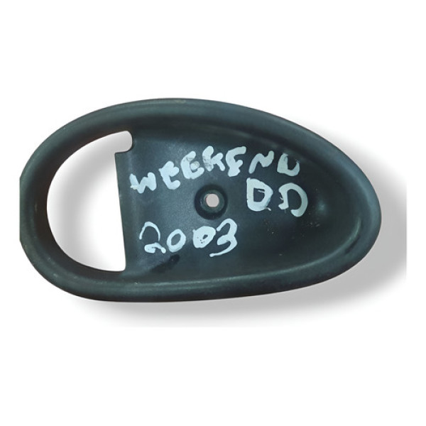 Acabamento Maçaneta Interna Dian Direita Palio Weekend 2001 Preto Dianteira