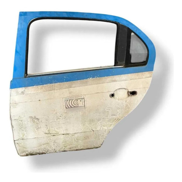 Porta Traseira Esquerda Vw Voyage 2014 2015 2016 Detalhe Traseira Esquerdo Branco