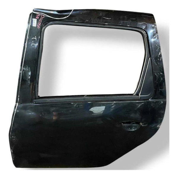 Porta Traseira Esquerda Renault Duster 2012 2013 Detalhe Traseira Esquerdo Preto
