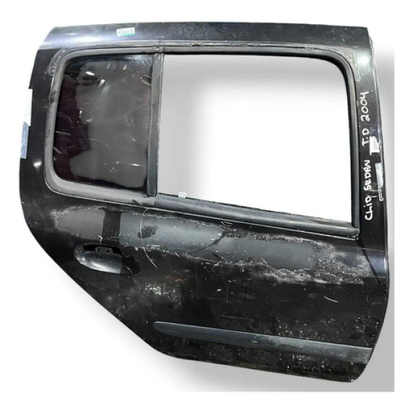Porta Traseira Direita Renault Clio Sedan 2004 2005 2006 Traseira Direito Preto