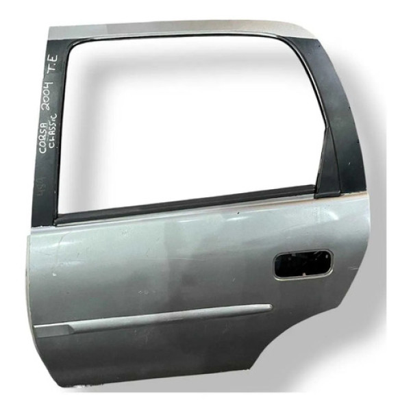 Porta Traseira Esquerda Gm Corsa Classic 2002 2003 2004 2005 Traseira Esquerdo Prateado