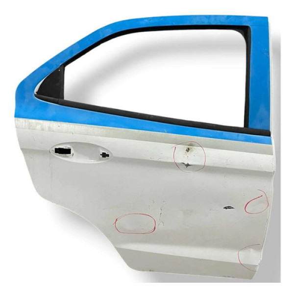 Porta Traseira Direita Ford Ka 2015 2016 A 2021 Com Detalhe Traseira Direita Branco