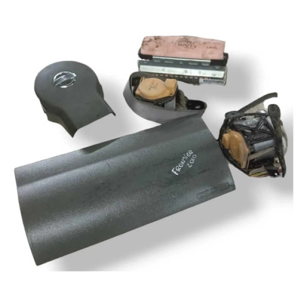 Kit Air Bag Nissan Frontier Se 2.5 2010 2011 2012 2013 Preto