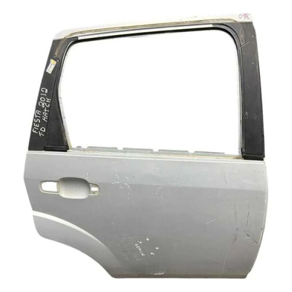 Porta Traseira Direita Ford Fiesta Hatch 2008 2009 A 2012 Traseira Esquerdo Prateado