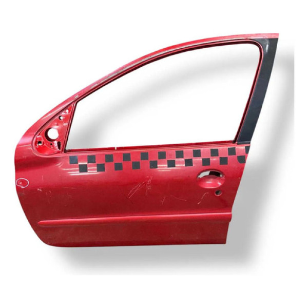 Porta Dianteira Esquerda 207 2008 2009 2010 A 2014 Detalhe Dianteira Esquerdo Vermelho