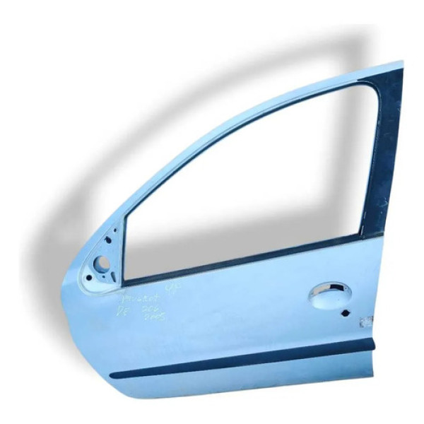 Porta Dianteira Esquerda Peugeot 206 2001 2002 A 2005 4p Dianteira Esquerda Azul