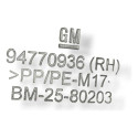 Soleira Dianteira Direita Chevrolet Cobalt 2015 94770936 Preto