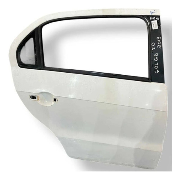 Porta Traseira Direita Volkswagen Gol G6 2013 2014 2015 2016 Traseira Direito Branco