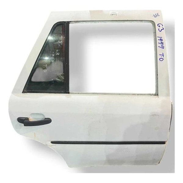 Porta Traseira Direita Volkswagen Gol G3 1999 2000 2001 2002 Traseira Direito Branco