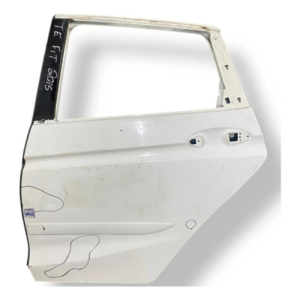 Porta Traseira Esquerda Honda Fit 2015 2016 A 2018 Detalhe Traseira Esquerdo Branco