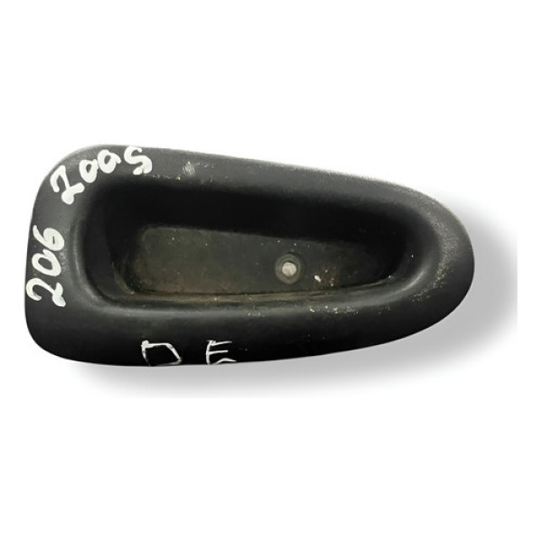 Puxador Porta Dianteira Esquerda Peugeot 206 2005 9629326077 Preto