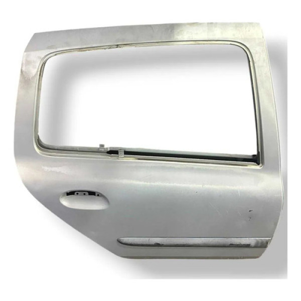 Porta Traseira Direita Renault Clio 2002 2003 2004 Detalhe Traseira Direita Prateado