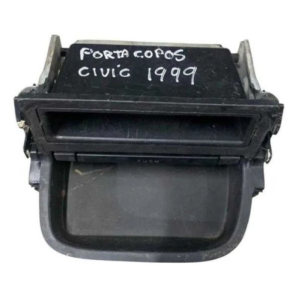 Porta Copos Honda Civic 1998/1999/2000/2001/2002/2003/2004 Preto