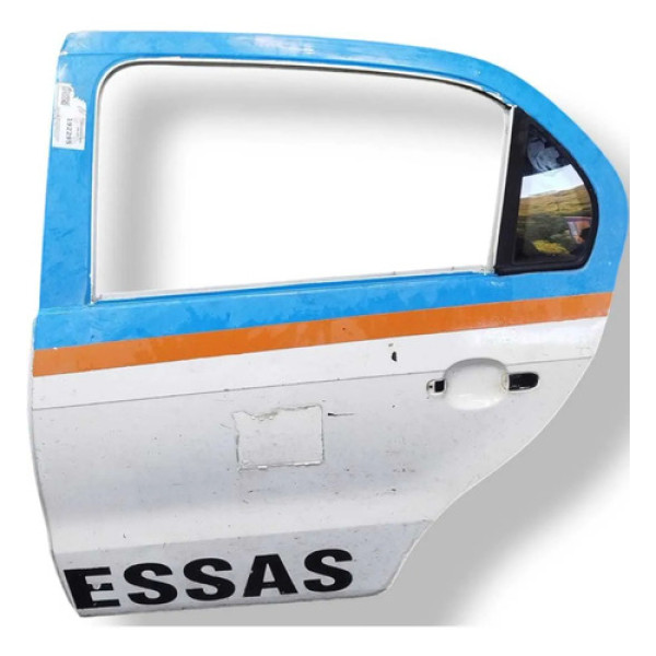 Porta Traseira Esquerda Volkswagen Voyage 2014 Detalhe Traseira Esquerda Branco
