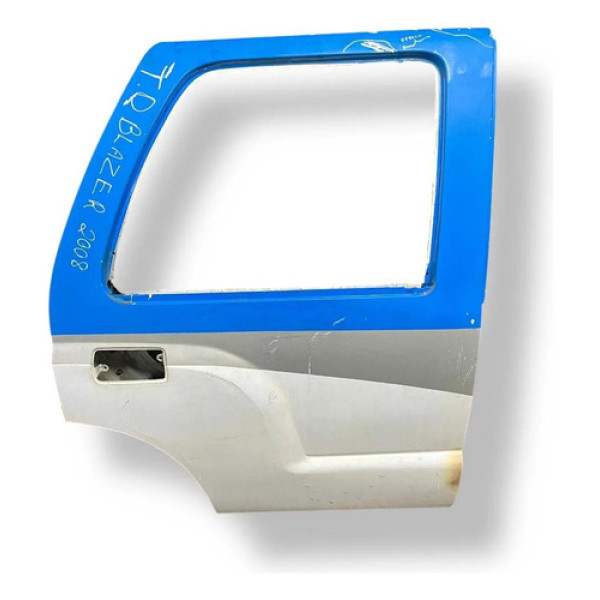 Porta Traseira Direita Chevrolet Blazer 2008 2009 Co Detalhe Traseira Esquerdo Branco