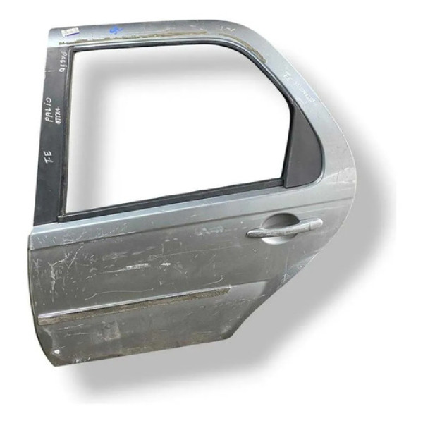 Porta Traseira Esquerda Fiat Palio Attractive 2008 2009 2010 Traseira Esquerdo Prateado