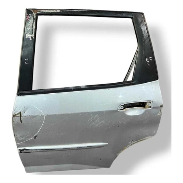 Porta Traseira Esquerda Honda Fit 2004 2005 A 2008 C/detalhe Traseira Esquerdo Prateado