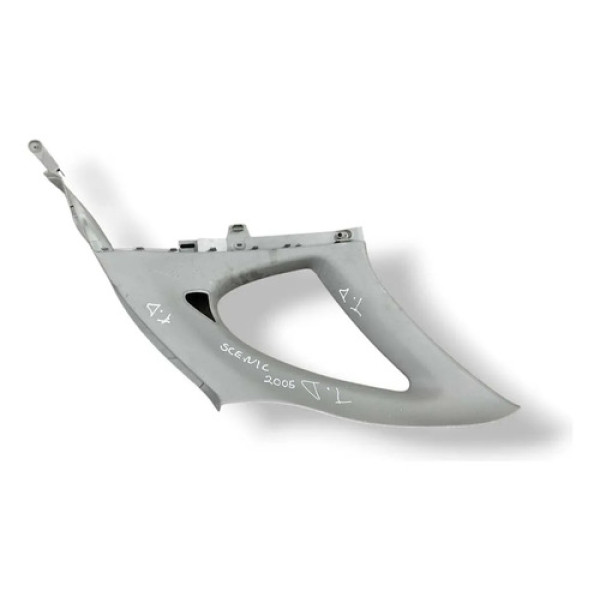 Moldura Coluna Traseira Direito Scenic 2005 7702280101 Cinza
