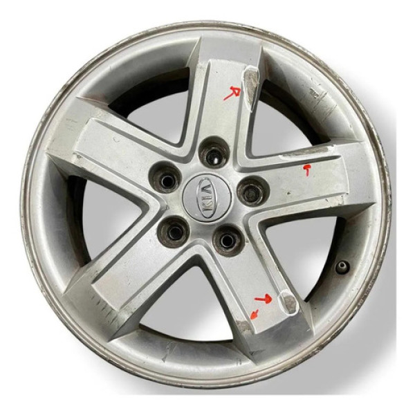 Roda Avulsa Aro 16 Kia Sportage 2.0 2008 Detalhe 529101f250 Prateado