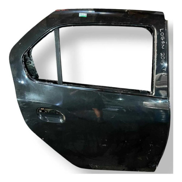 Porta Traseira Direita Renault Logan 2014 2015 2016 2017 Traseira Direito Preto