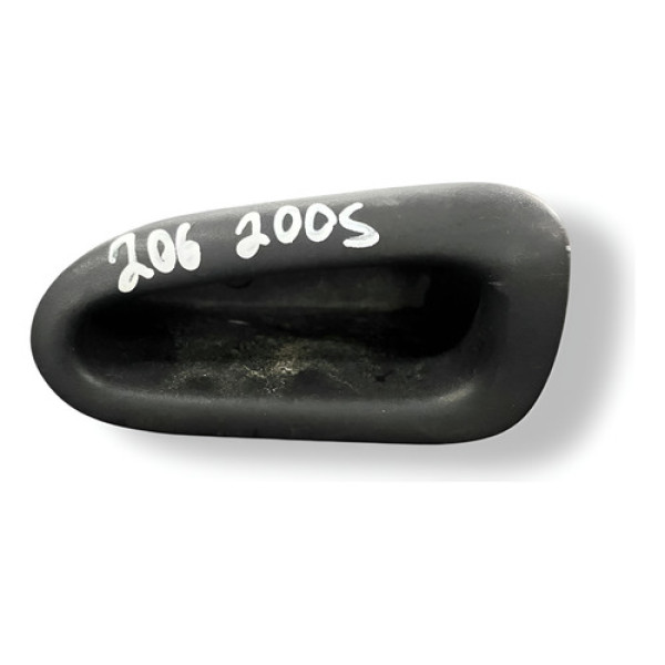 Puxador Porta Traseira Esquerda Peugeot 206 2005 9631696877 Preto Traseira