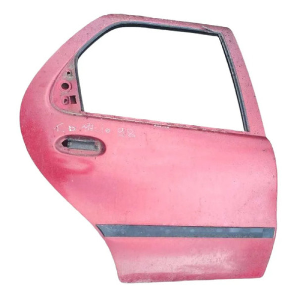 Porta Traseira Direita Fiat Palio 1996 1997 1998 1999 2000 Traseira Direita Vermelho