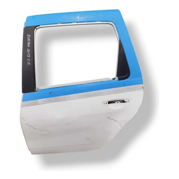 Porta Traseira Esquerda Renault Duster 2015 2016 Com Detalhe Traseira Esquerdo Branco