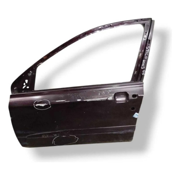 Porta Dianteira Esquerda Fiat Stilo 2003 2004 2005 Detalhe Dianteira Esquerdo Vermelho