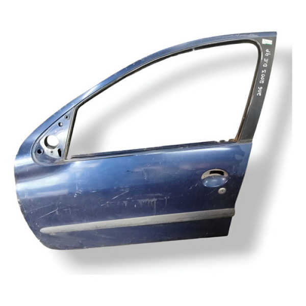 Porta Dianteira Esquerdo Peugeot 206 2000 2001 2002 A 2003 Dianteira Esquerdo Preto