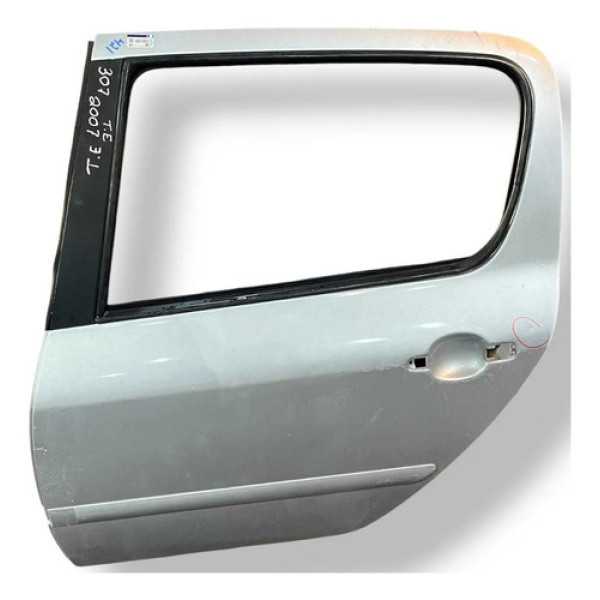 Porta Traseira Esquerda Peugeot 307 2003 2004 A 2011 Detalhe Traseira Esquerdo Prateado