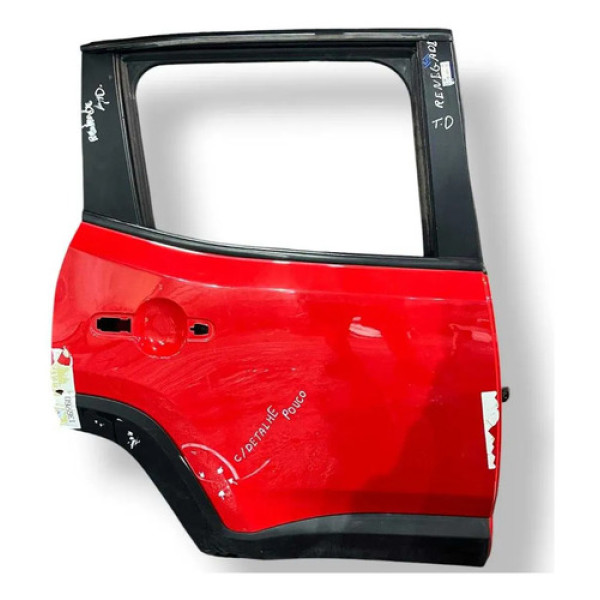 Porta Traseira Direita Jeep Renegade 2015 A 2020 C/detalhe Traseira Direito Vermelho