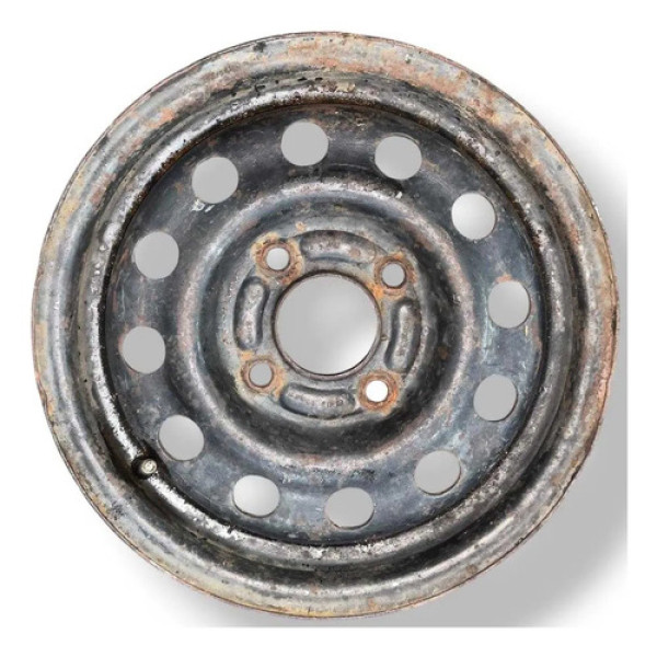 Roda Ferro Avulsa Aro 13 Ford Ka 2006 2007 2008 4 Furos Preto