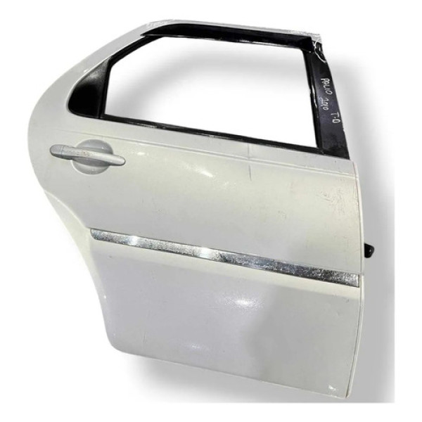 Porta Traseira Direita Fiat Palio 2009 2010 2011 Detalhe Traseira Direita Prateado