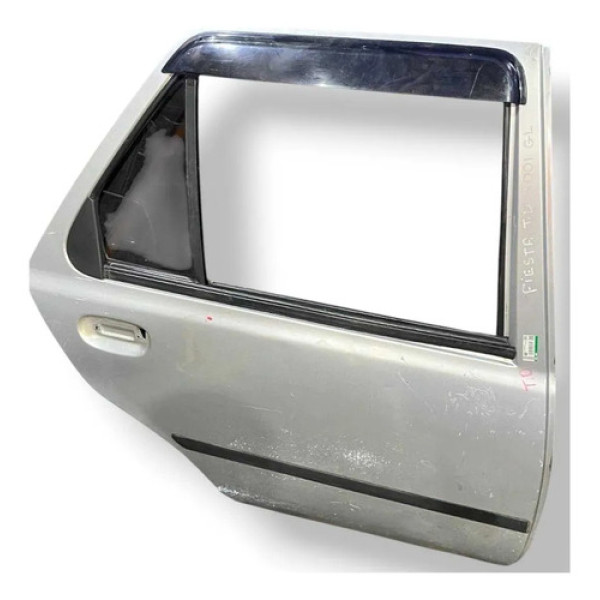 Porta Traseira Direita Ford Fiesta 1998 1999 2000 2001 2002 Traseira Direito Prateado