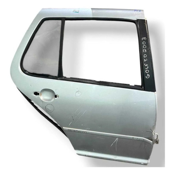 Porta Traseira Direita Volkswagen Golf 1999 A 2005 Detalhe Traseira Direito Prateado