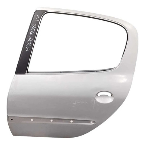 Porta Traseira Esquerda Peugeot 206 1.4 2005 2006 2007 2008 Traseira Esquerdo Branco