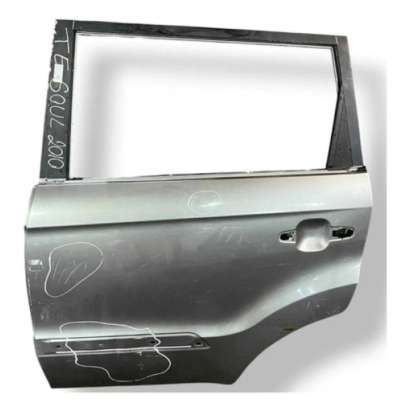 Porta Traseira Esquerda Kia Soul 2008 2009 A 2012 C/detalhe Traseira Esquerdo Prateado
