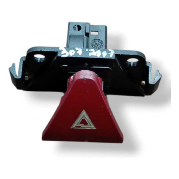 Botão Pisca Alerta Peugeot 307 Sw 2.0 2006 2007 9643219577 Vermelho