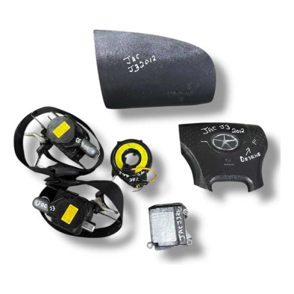 Kit Airbag Jac J3 Turin 1.4 2011 2012 2013 (com Detalhe) Preto